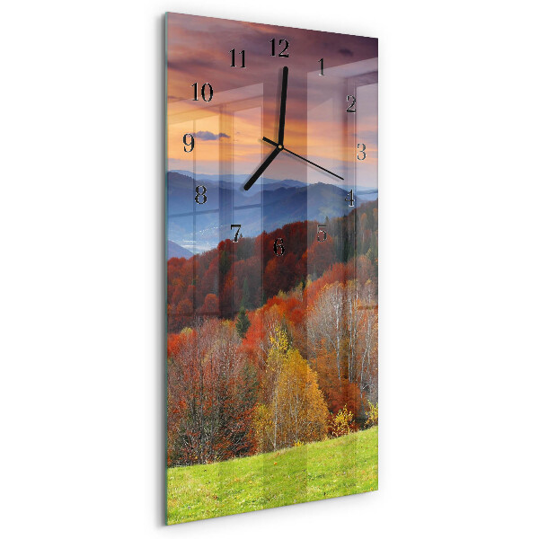 Horloge verticale en verre Perspectives