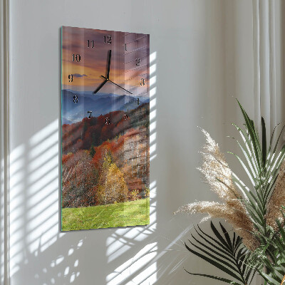Horloge verticale en verre Perspectives