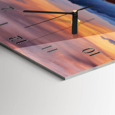 Horloge verticale en verre Perspectives