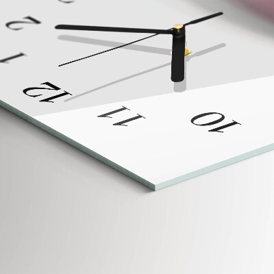 Horloge verticale en verre Art abstrait