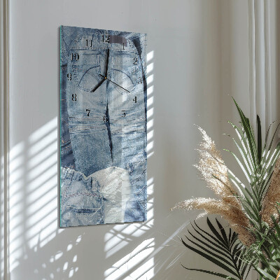 Horloge verticale en verre Pantalon