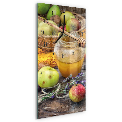 Horloge verticale en verre Table d'automne