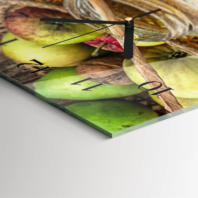 Horloge verticale en verre Table d'automne