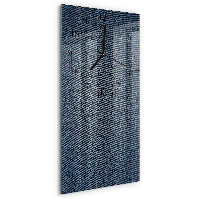 Horloge verticale en verre Plastique