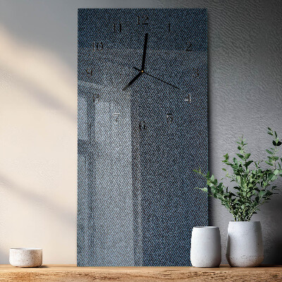 Horloge verticale en verre Plastique