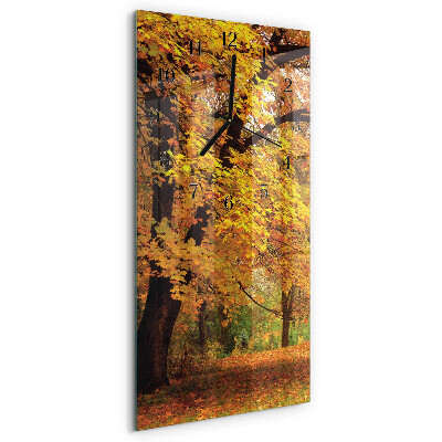 Horloge verticale en verre Arbre