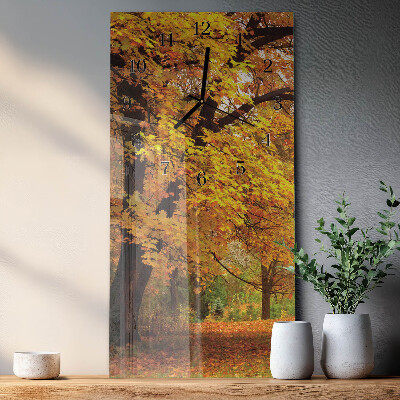 Horloge verticale en verre Arbre