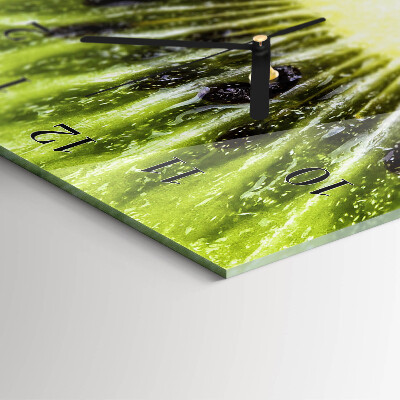 Horloge verticale en verre Kiwi