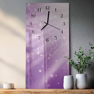 Horloge verticale en verre Apparence
