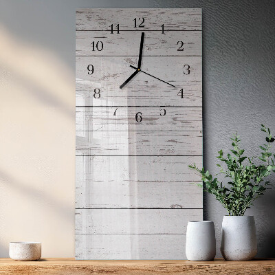 Horloge verticale en verre Mur