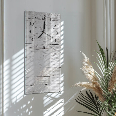 Horloge verticale en verre Mur