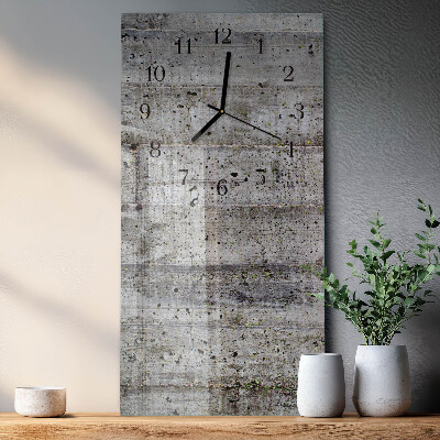 Horloge verticale en verre Sol