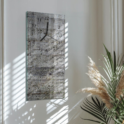 Horloge verticale en verre Sol