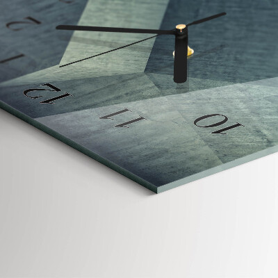 Horloge verticale en verre Plaque
