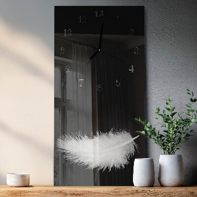 Horloge verticale en verre Stylo