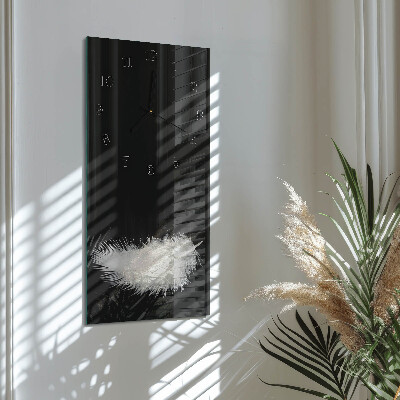 Horloge verticale en verre Stylo
