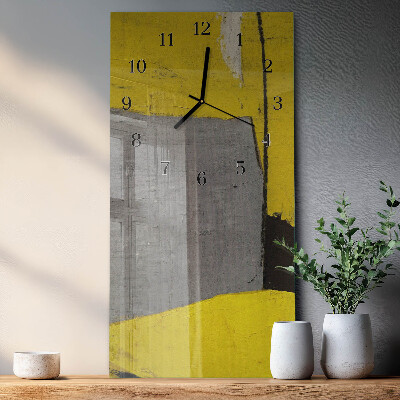 Horloge verticale en verre Confusion