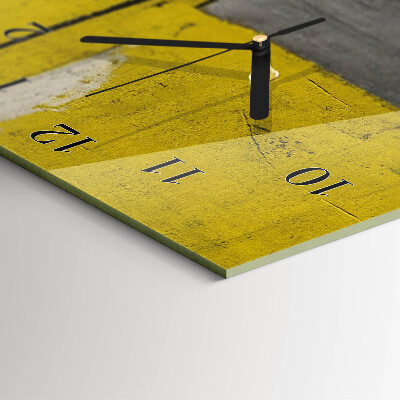 Horloge verticale en verre Confusion