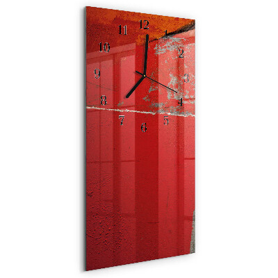 Horloge verticale en verre Mur