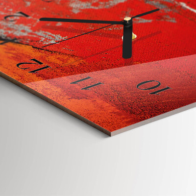 Horloge verticale en verre Mur