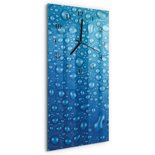 Horloge verticale en verre Une goutte d'eau