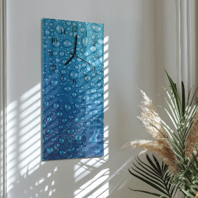 Horloge verticale en verre Une goutte d'eau