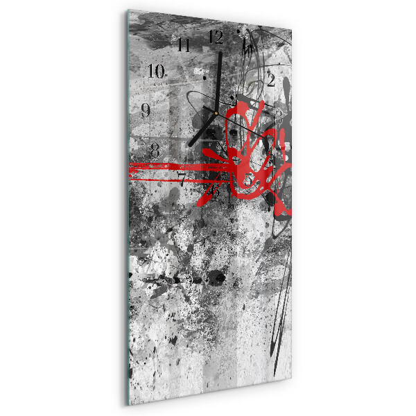 Horloge verticale en verre Morceau