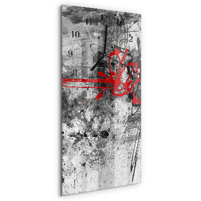 Horloge verticale en verre Morceau