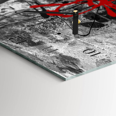 Horloge verticale en verre Morceau