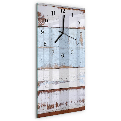 Horloge verticale en verre Mur