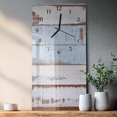 Horloge verticale en verre Mur