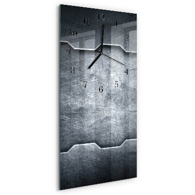 Horloge verticale en verre Métal