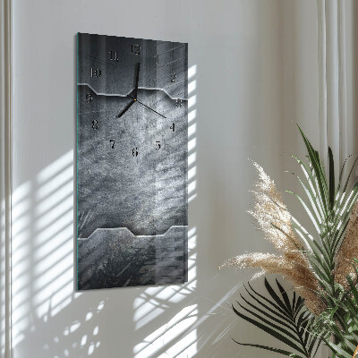 Horloge verticale en verre Métal