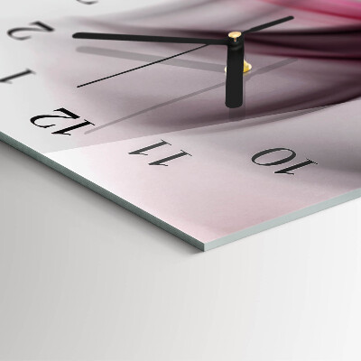 Horloge verticale en verre Abstraction