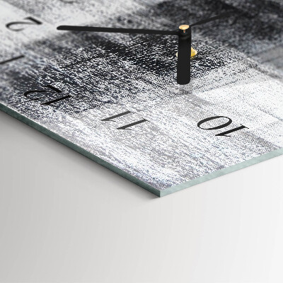 Horloge verticale en verre Contraste