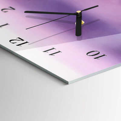 Horloge verticale en verre Lavande