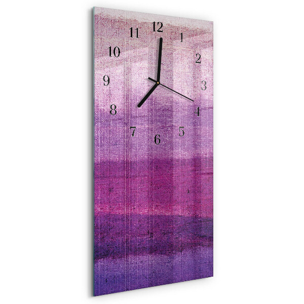 Horloge verticale en verre Toile