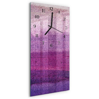 Horloge verticale en verre Toile