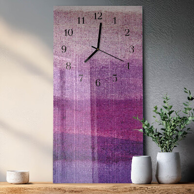 Horloge verticale en verre Toile
