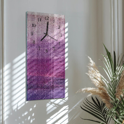Horloge verticale en verre Toile