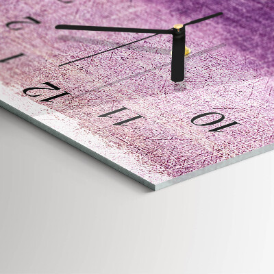 Horloge verticale en verre Toile