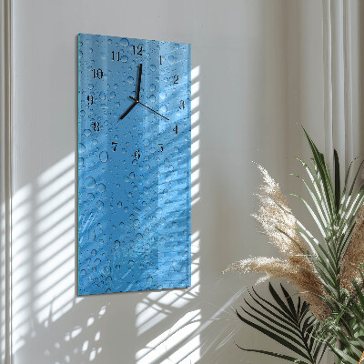 Horloge verticale en verre Une goutte d'eau