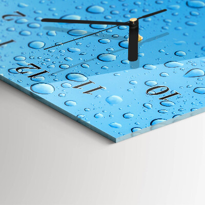 Horloge verticale en verre Une goutte d'eau