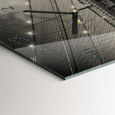 Horloge verticale en verre Perspectives
