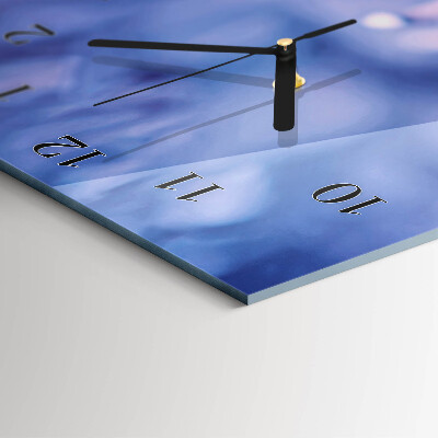 Horloge verticale en verre Fleur