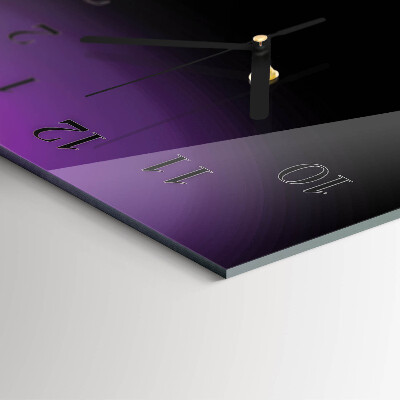 Horloge verticale en verre Abstraction