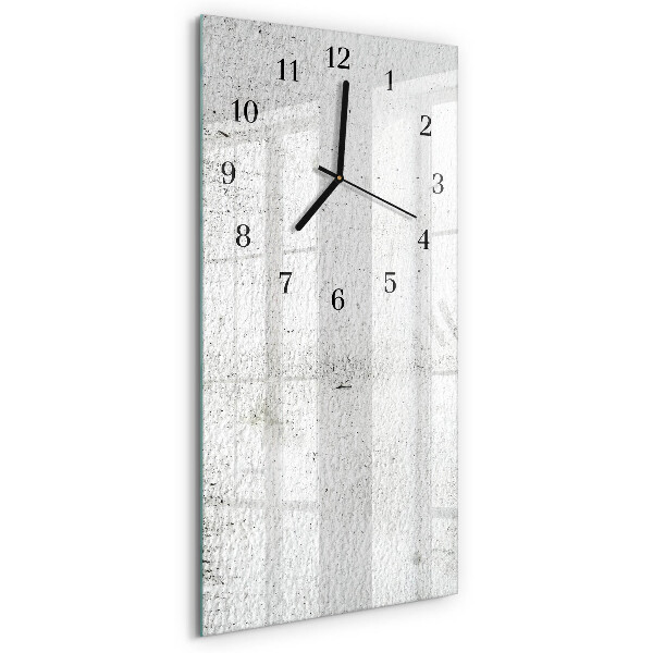 Horloge verticale en verre Mur