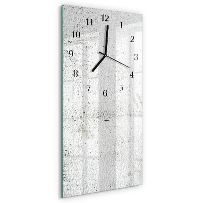 Horloge verticale en verre Mur