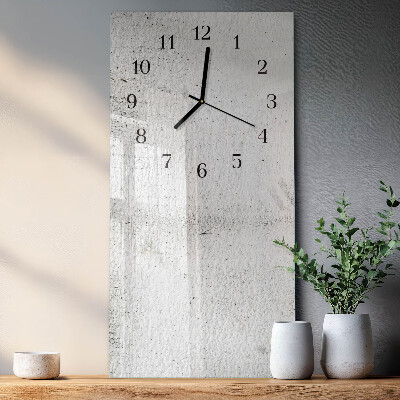Horloge verticale en verre Mur