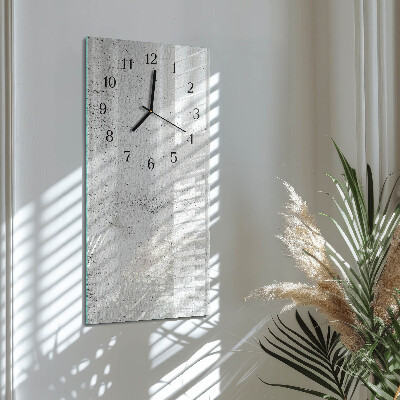 Horloge verticale en verre Mur